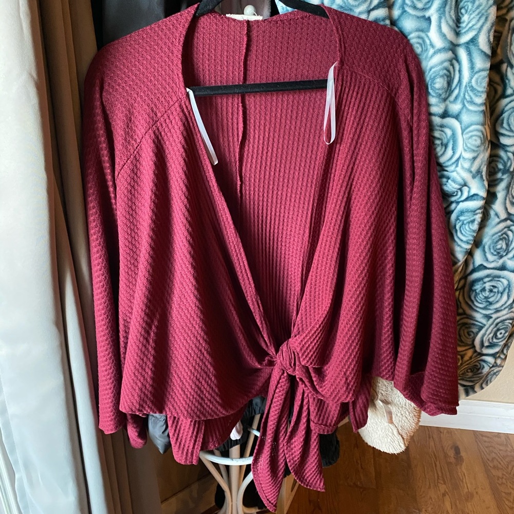 Tie blouse